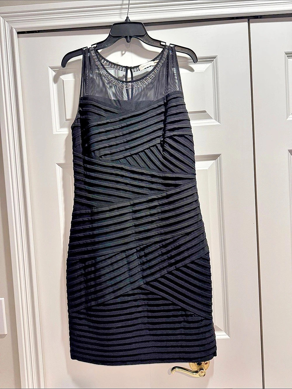 Calvin Klein Black Sleeveless Dress Size 12 Like New